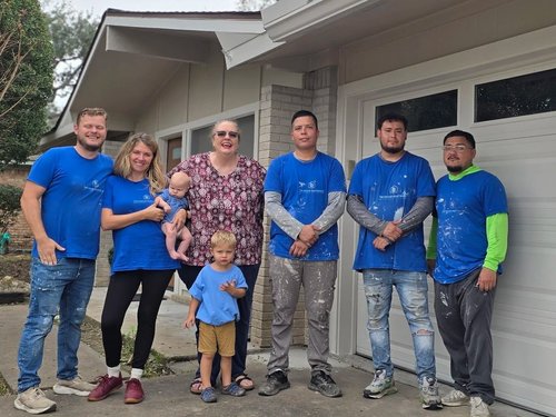 The Proud Paintbrush Paint It Forward community project in Sugar Land, TX