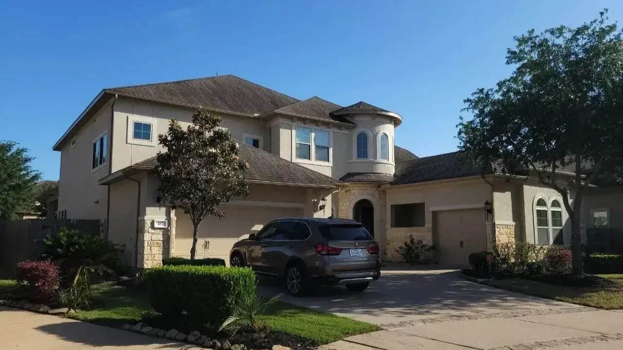 Beautifully repainted stucco home in Richmond, TX by The Proud Paintbrush