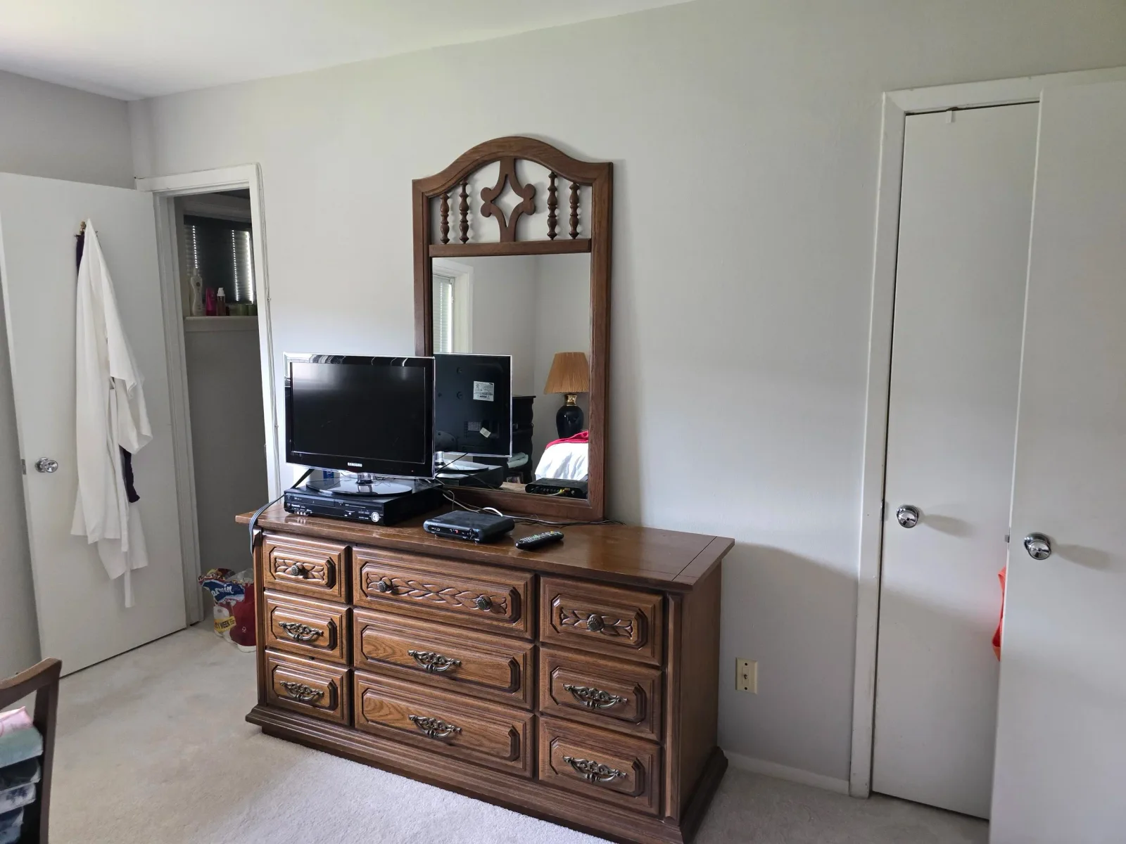 Freshly painted bedroom completed as part of Paint It Forward 2026 in West Houston, Texas.