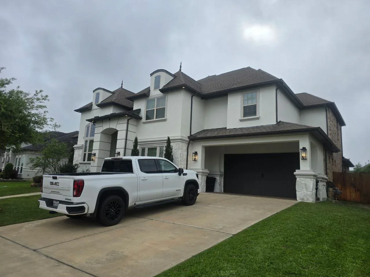 Exterior painting project by The Proud Paintbrush in Sugar Land, TX